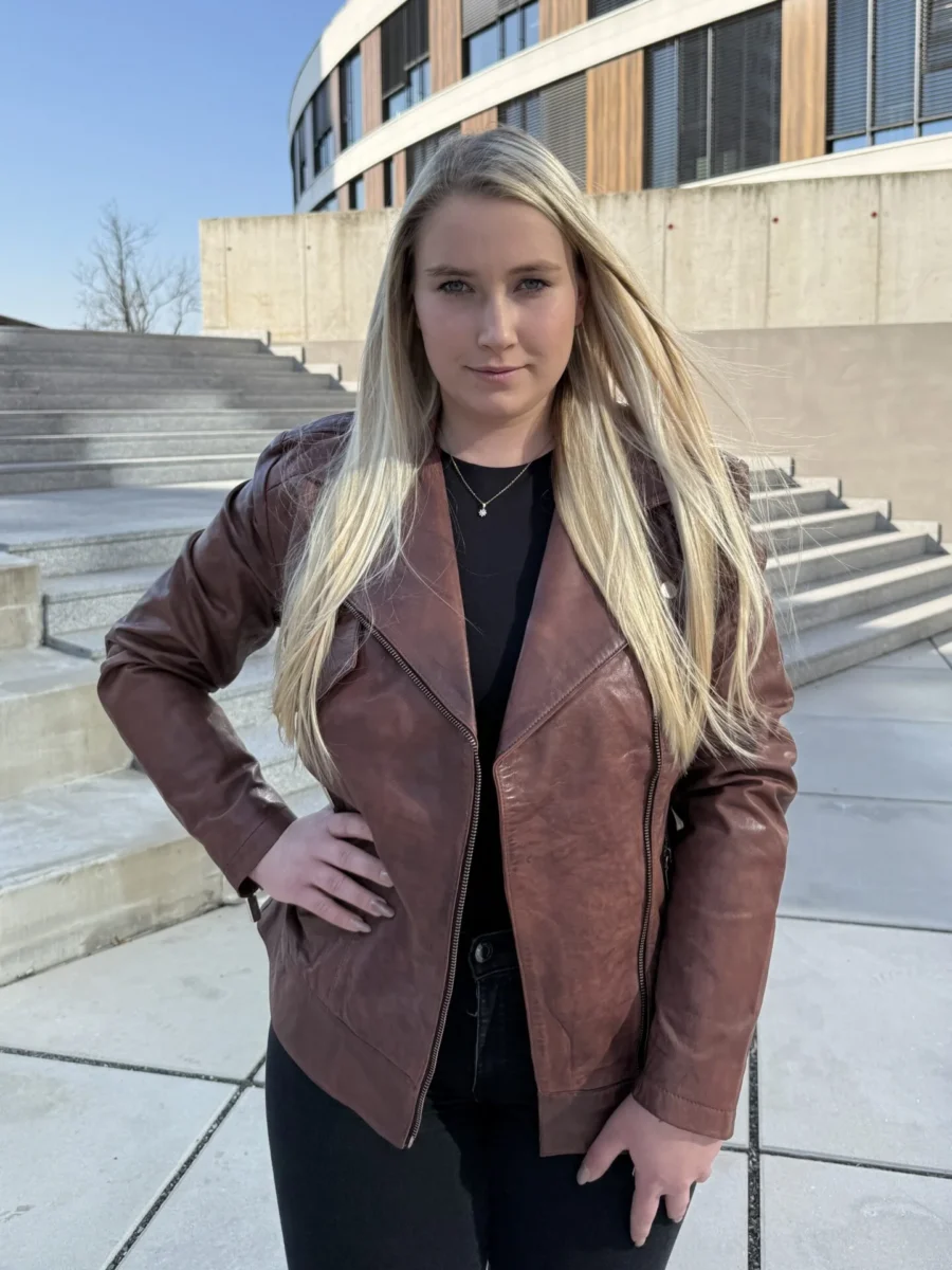 Aurelie Light Brown Atique- Kožený Křivák Hnědý - Obrázek 3