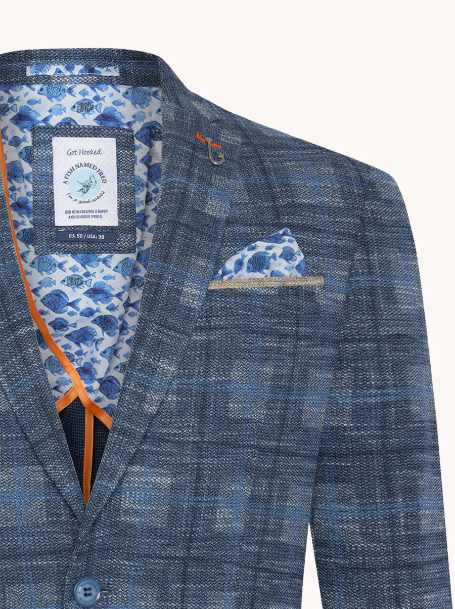 Blazer Amsterdam Blue – Pánské volnočasové sako modré - Obrázek 4