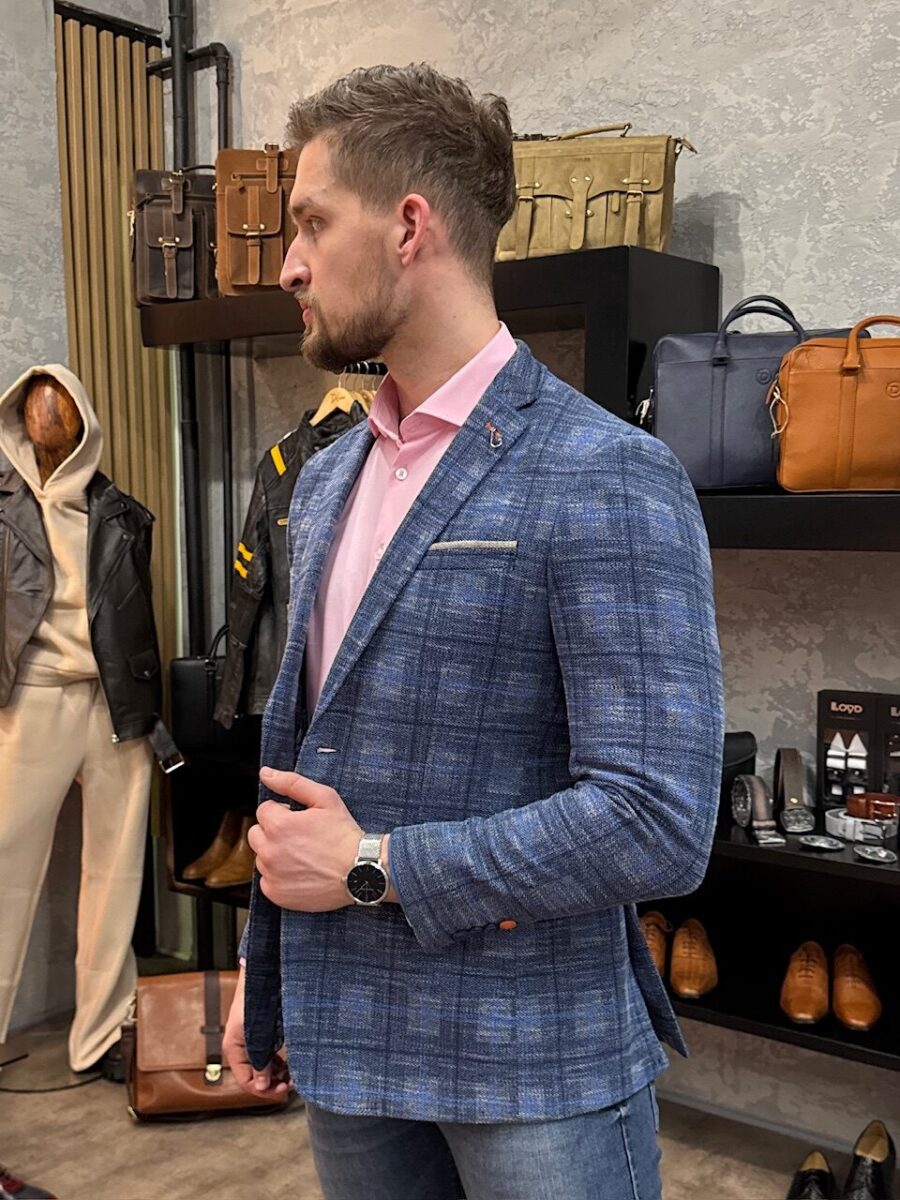 Blazer Amsterdam Blue – Pánské volnočasové sako modré - Obrázek 8