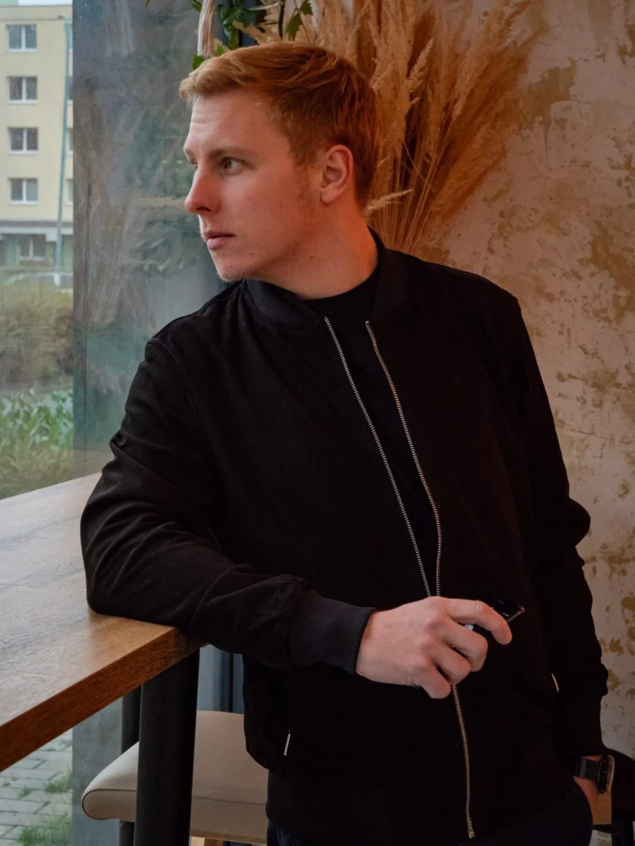Rocky Bomber Suede Black – Pánský kožený bomber semiš černý - Obrázek 3