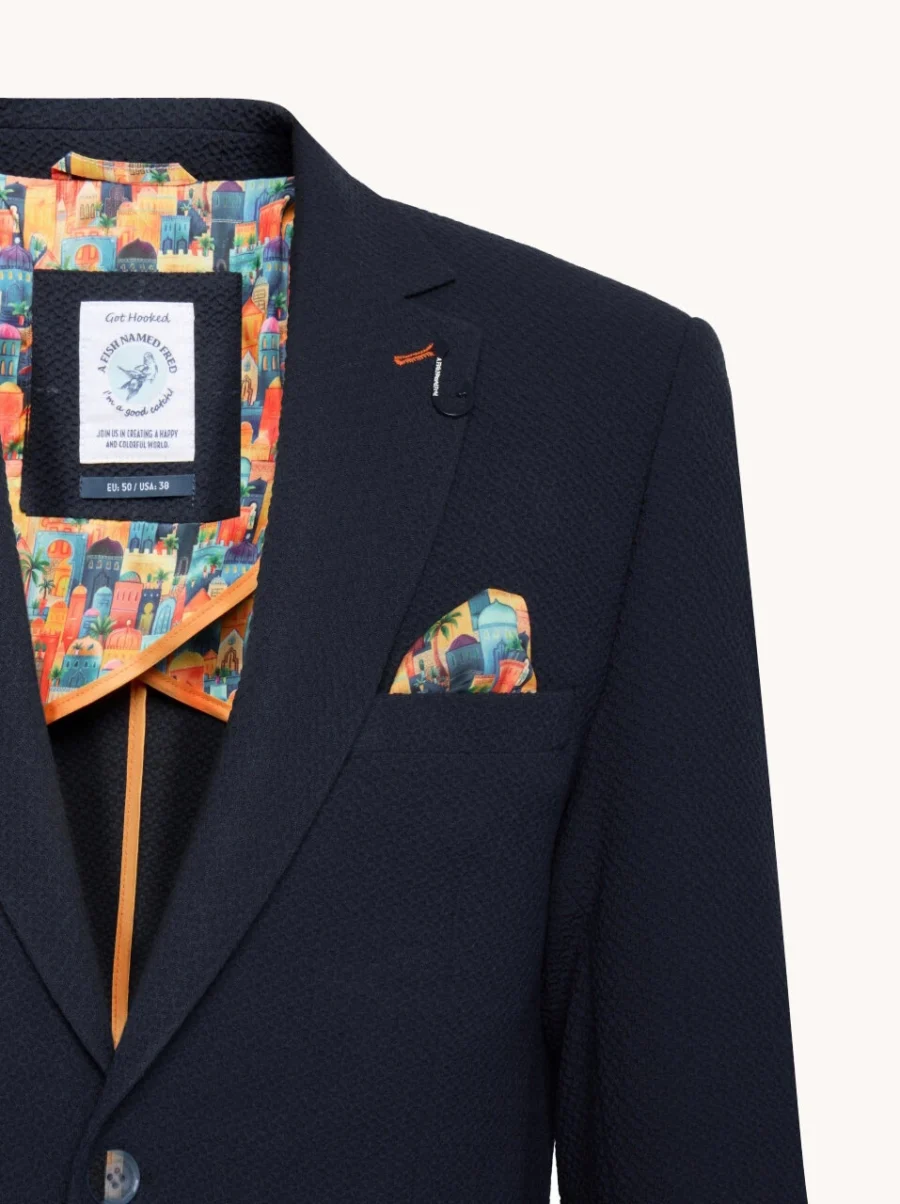 Blazer Bubble Blue – Pánské volnočasové sako modré - Obrázek 3