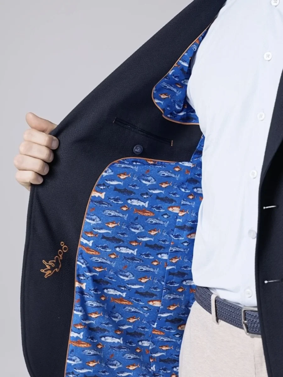 Blazer Bubble Blue – Pánské volnočasové sako modré - Obrázek 6