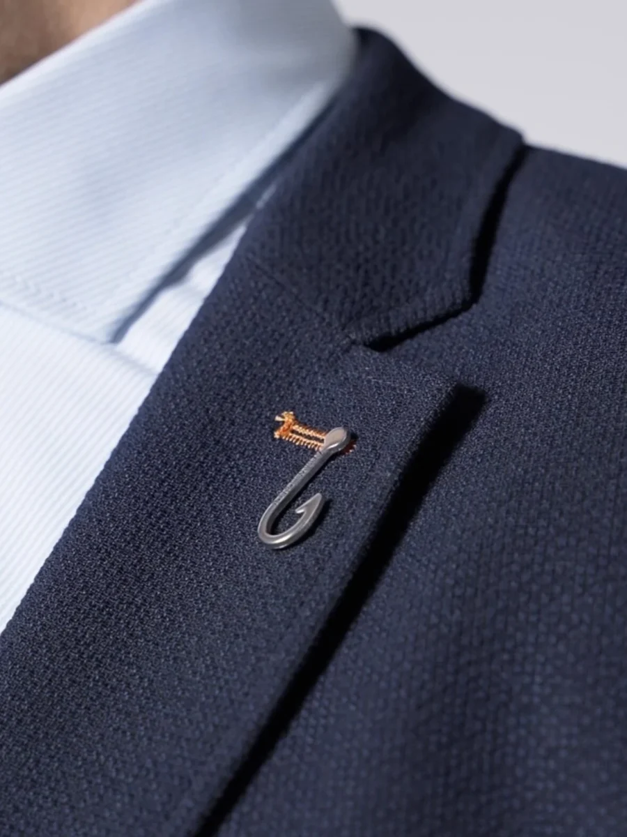 Blazer Bubble Blue – Pánské volnočasové sako modré - Obrázek 9