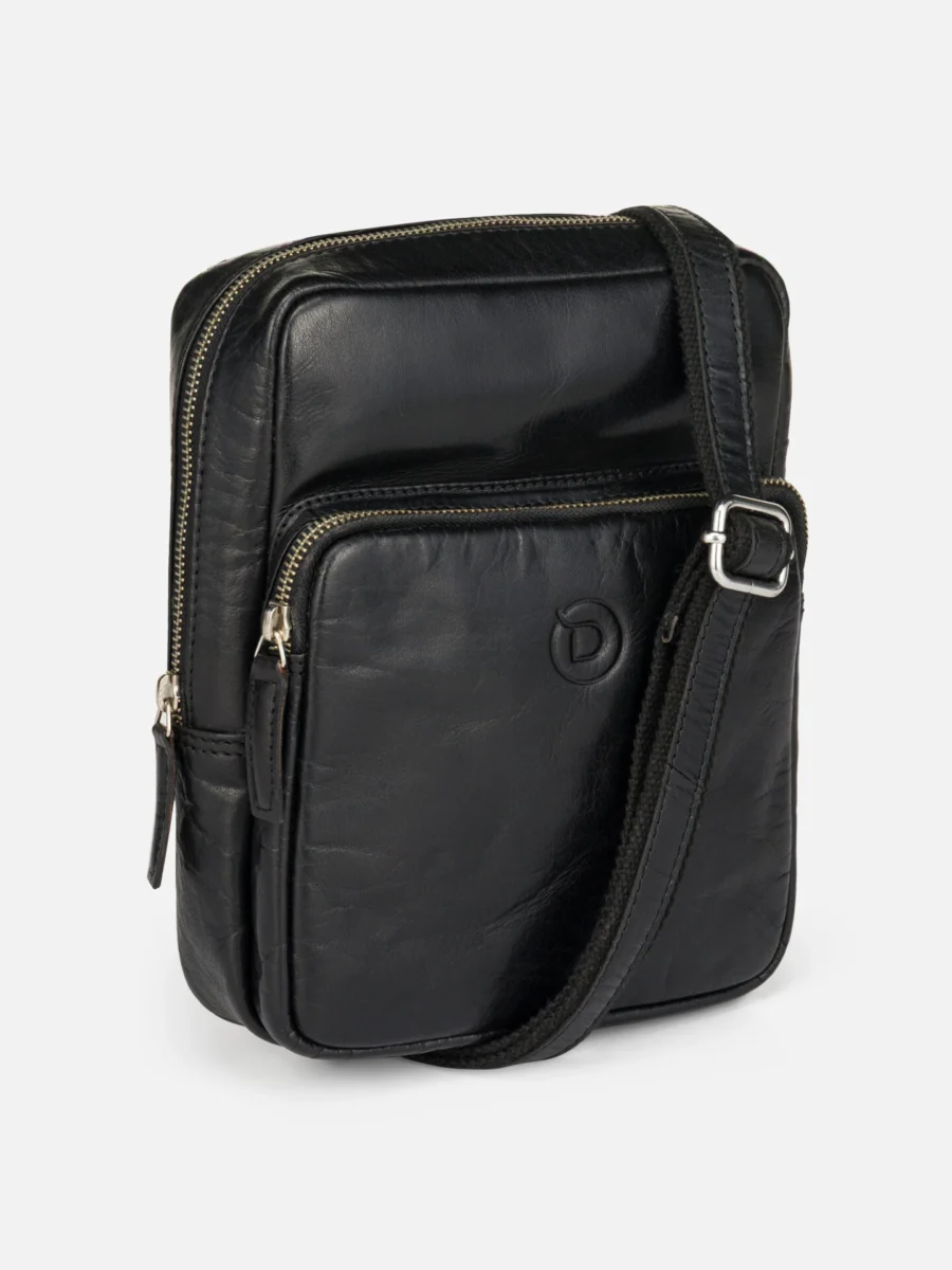 Wallstreet Hardy Crosbody Black - Kožená taška přes rameno - Obrázek 2