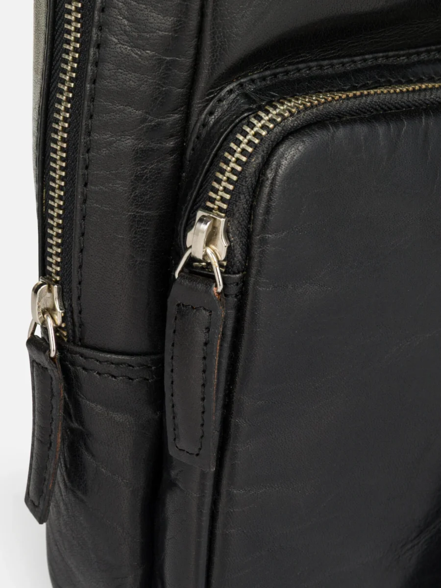 Wallstreet Hardy Crosbody Black - Kožená taška přes rameno - Obrázek 4