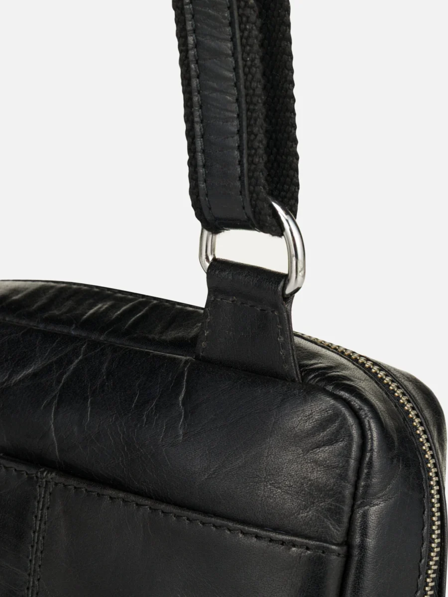 Wallstreet Hardy Crosbody Black - Kožená taška přes rameno - Obrázek 5
