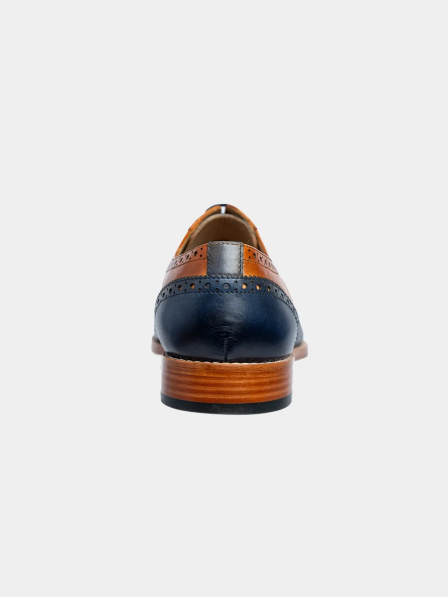 Oxford Auckland Brogue 3.0 - Kožené boty modrá-koňak - Obrázek 6