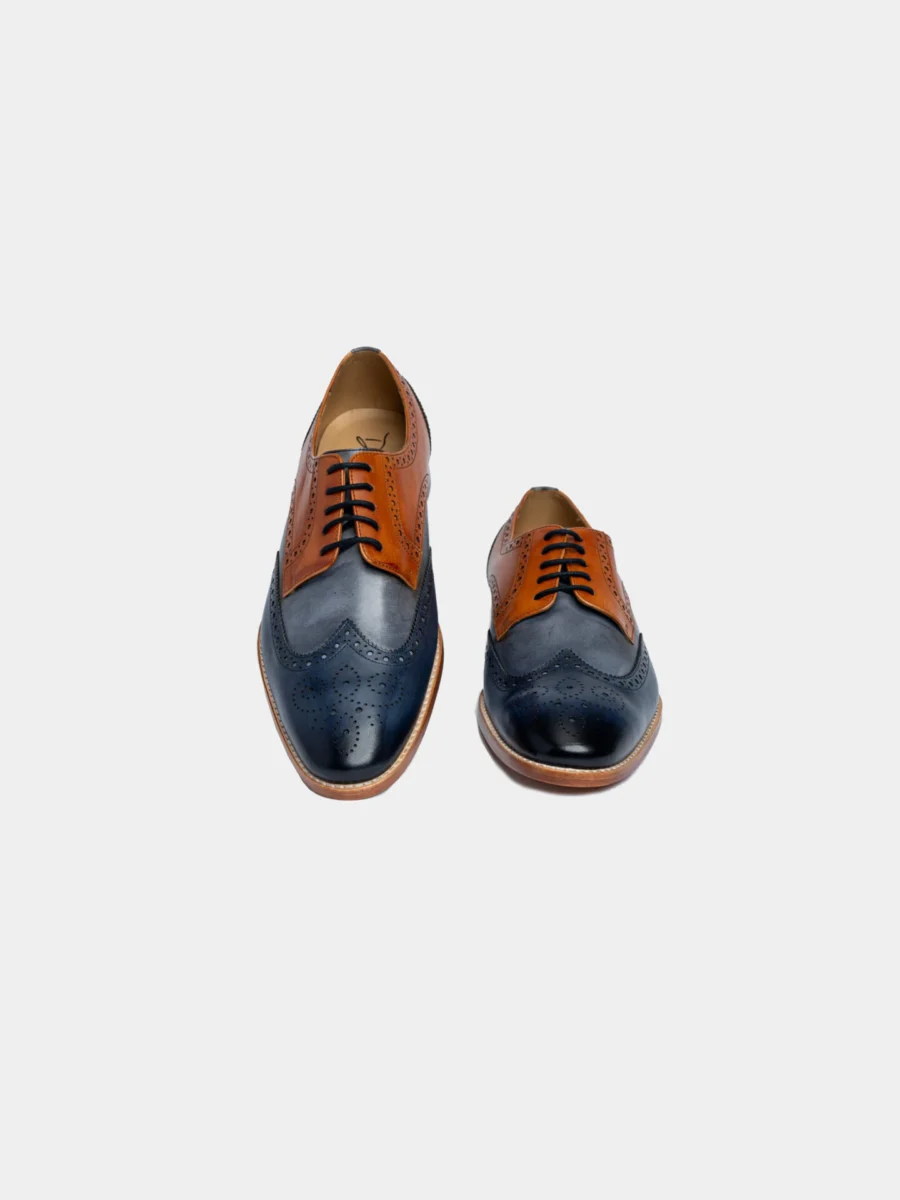Oxford Auckland Brogue 3.0 - Kožené boty modrá-koňak - Obrázek 9