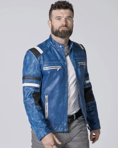 kožená sportovní bunda