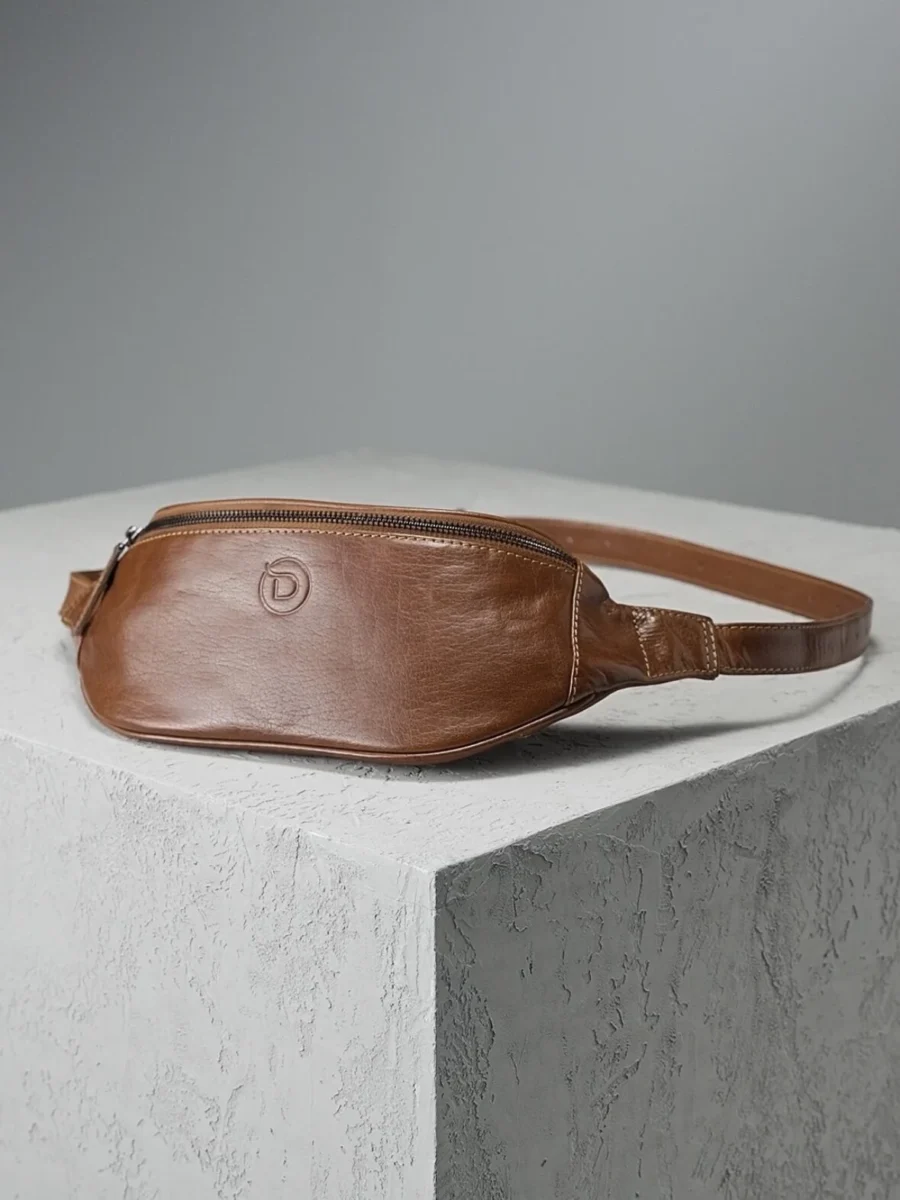 Wallstreet Benjamin Chestbag - kožená ledvinka koňaková - Obrázek 10