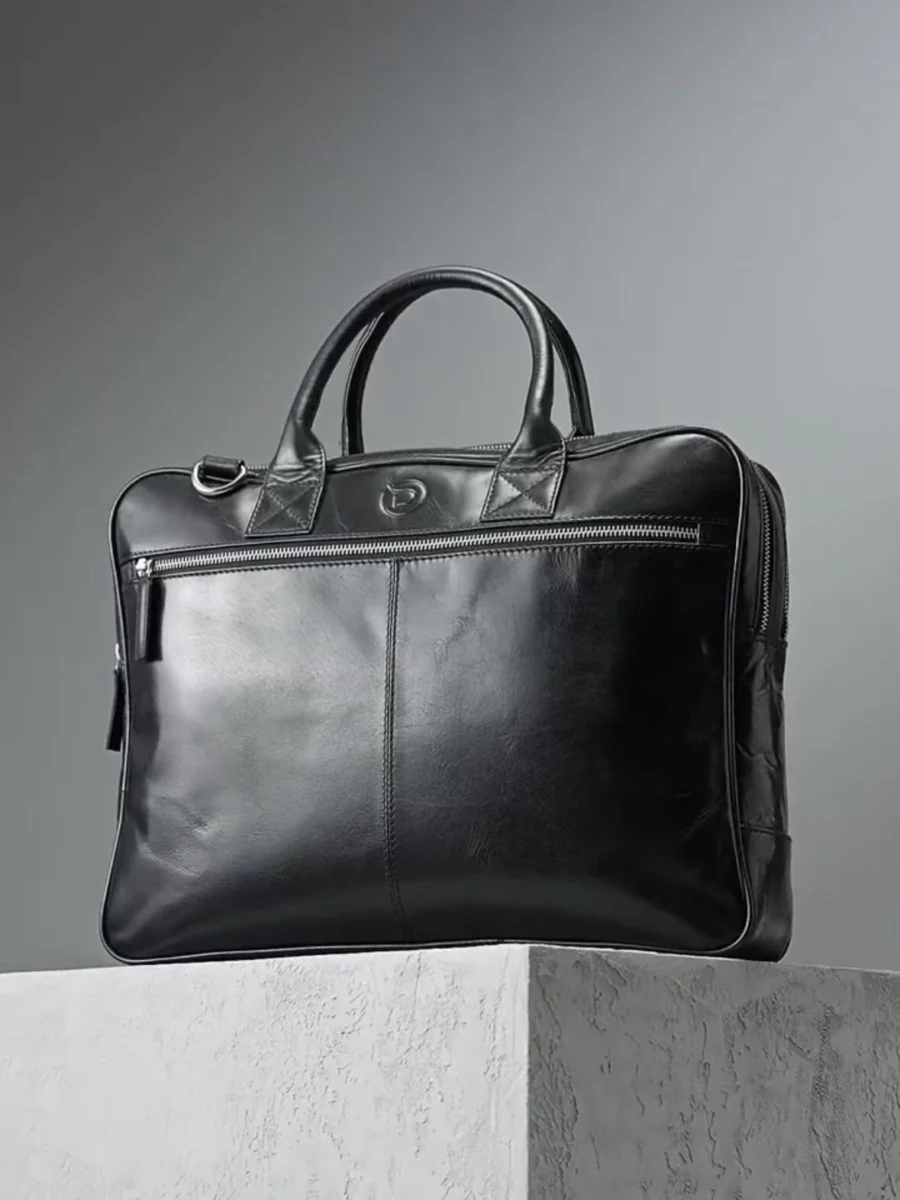 Wallstreet Jordan Black - Kožená business taška - Obrázek 11