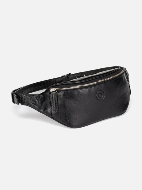 kožená ledvinka crossbody kabelka