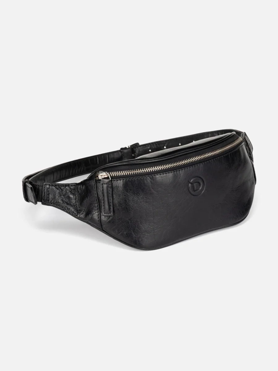 kožená ledvinka crossbody kabelka