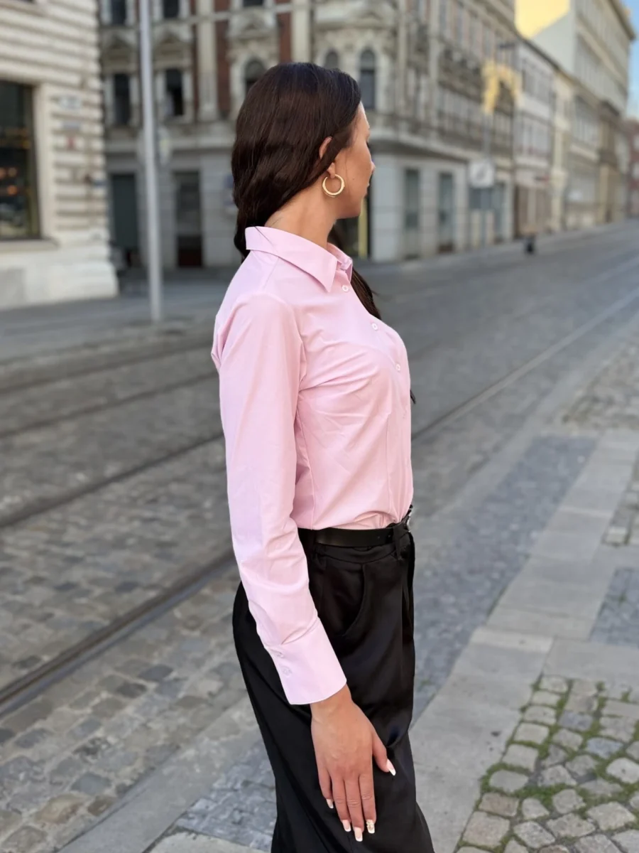 Dámská Funkční košile Pure – růžová slim fit - Obrázek 3