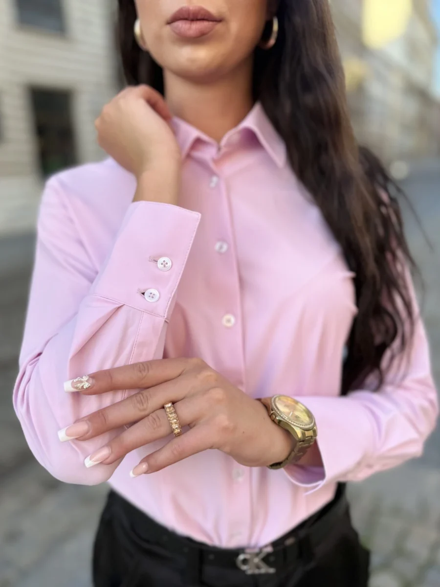 Dámská Funkční košile Pure – růžová slim fit - Obrázek 5