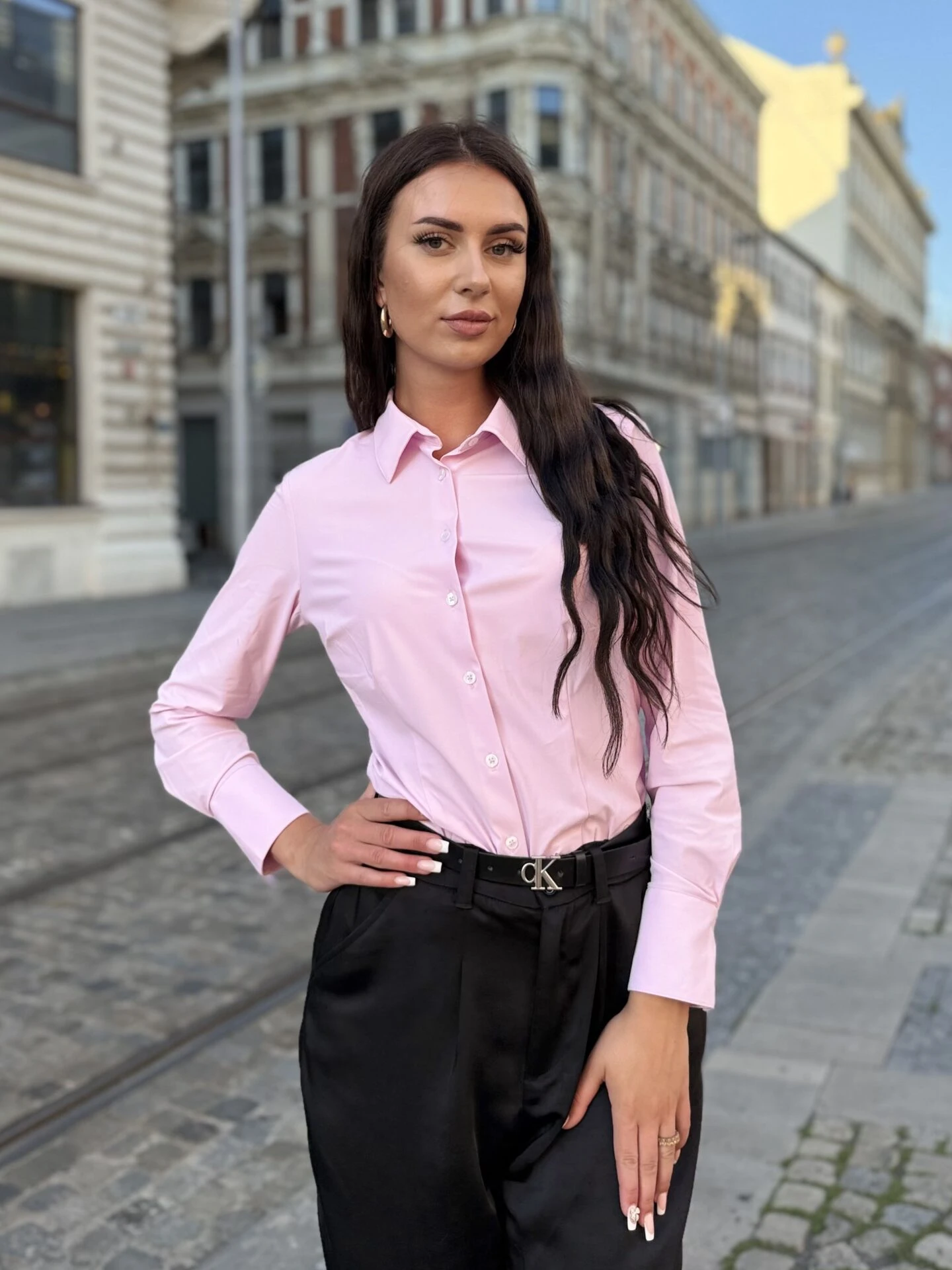 Dámská Funkční košile Pure – růžová slim fit