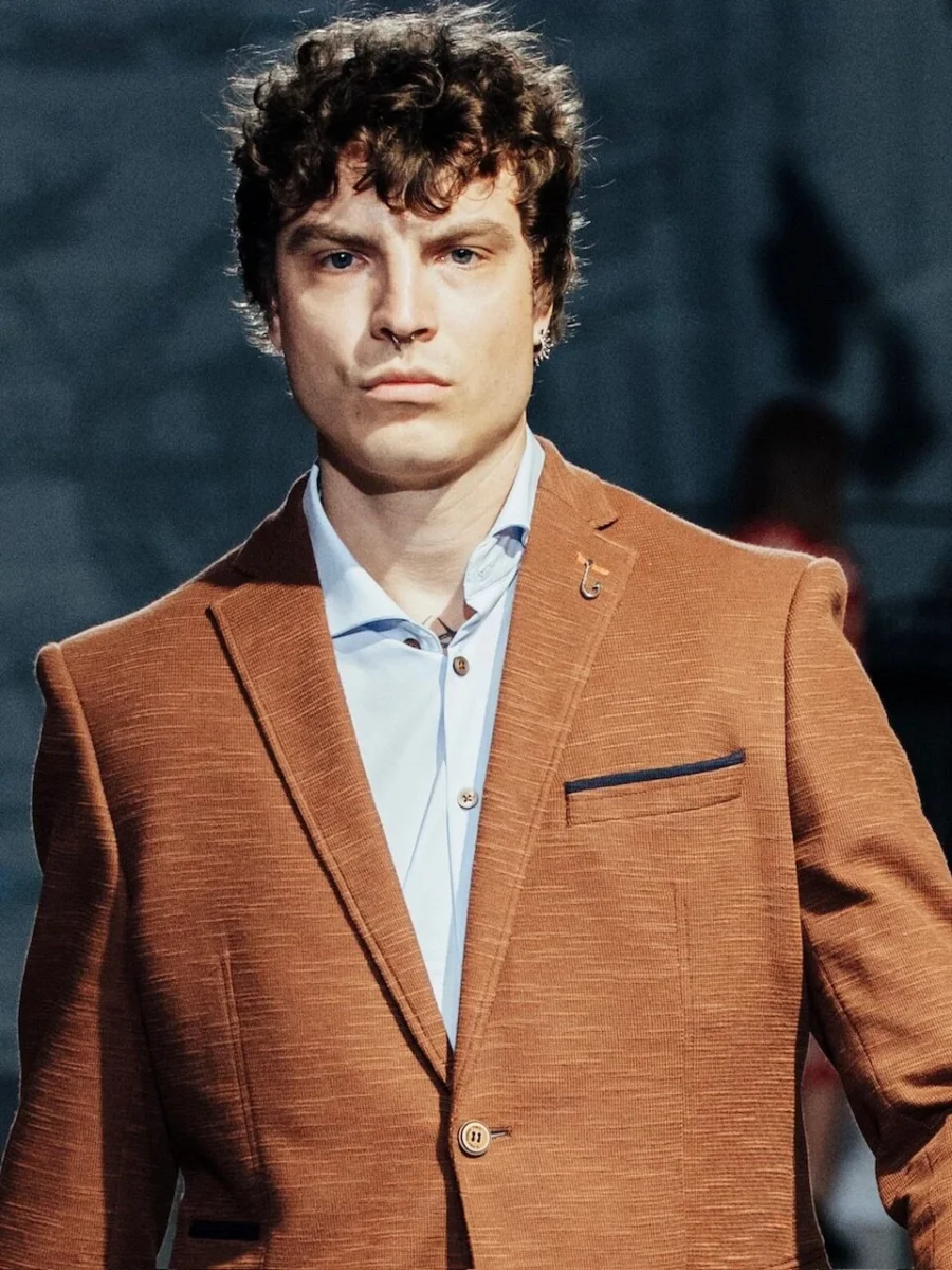 Blazer Melange Brown – Pánské volnočasové sako hnědé - Obrázek 4