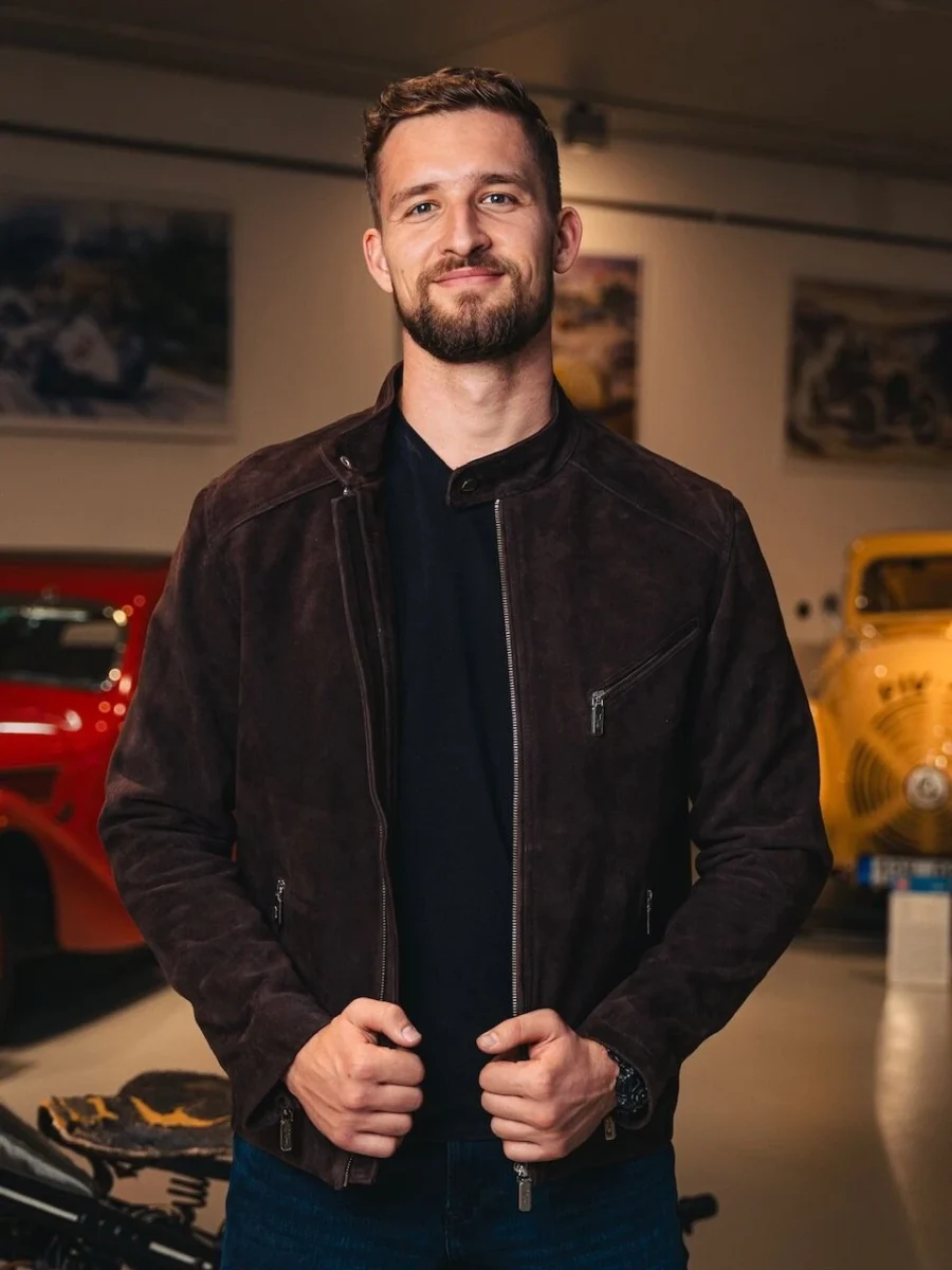 Marco Suede Brown – Kožená bunda hnědá semiš - Obrázek 5