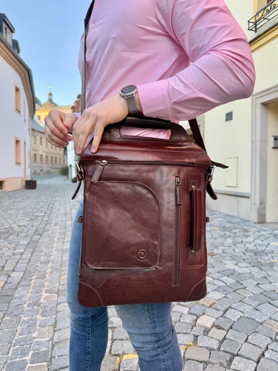 Wallstreet Anthon Brown - Kožený Messenger - Obrázek 2