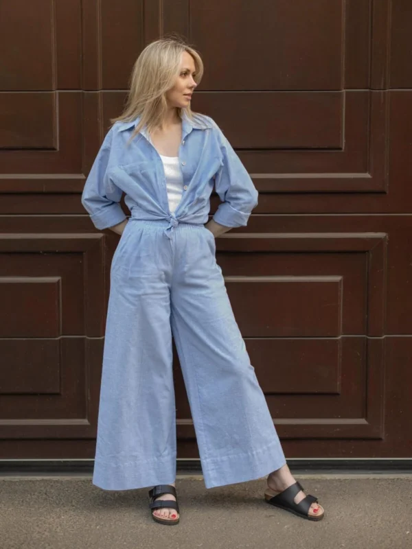 Betty - dámská lněná košile a kalhoty