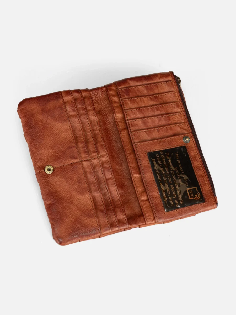 Bohema Weaving Wallet - Dámská kožená peněženka proplétaná - Obrázek 4