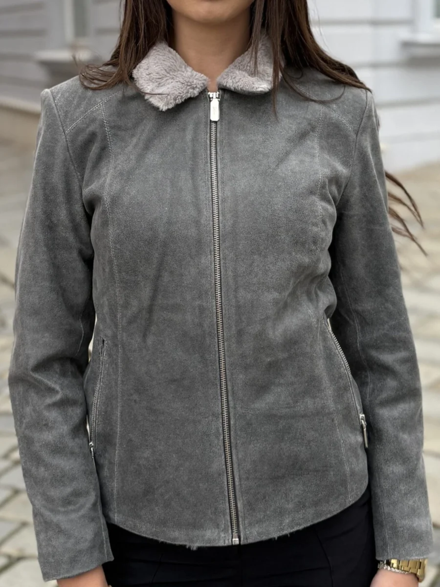 Ester Winter Grey – Dámská zimní bunda šedá - Obrázek 2