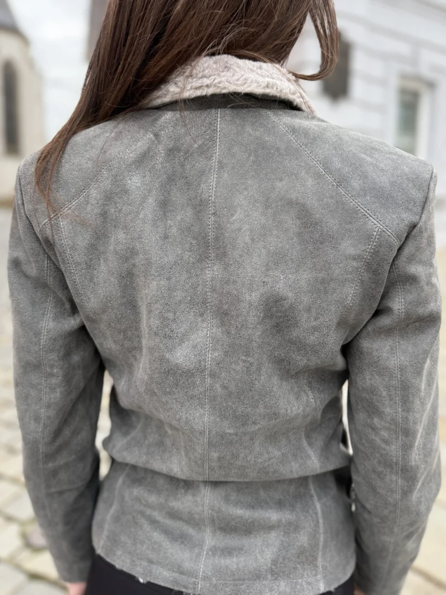 Ester Winter Grey – Dámská zimní bunda šedá - Obrázek 8