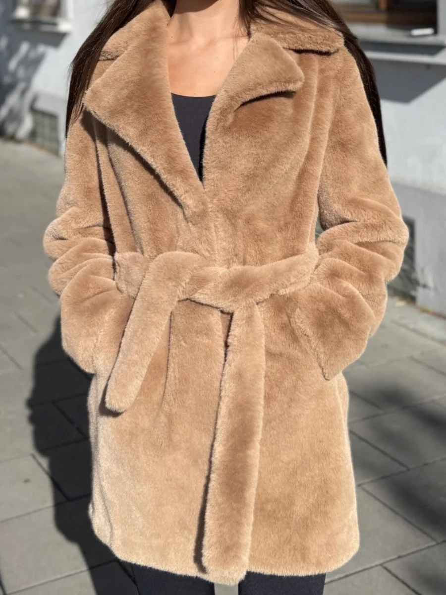 Marika coat- střední kožich hnědá - Obrázek 2