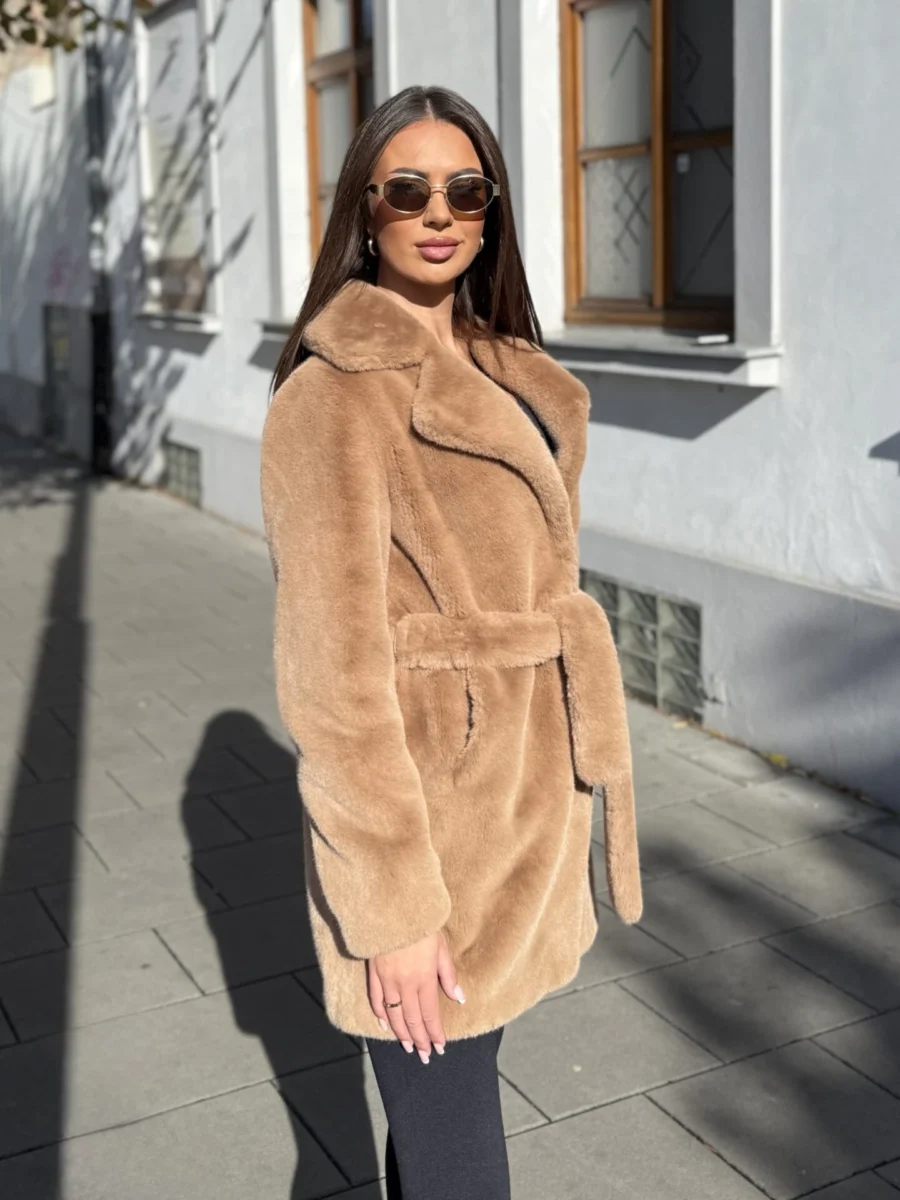 Marika coat- střední kožich hnědá - Obrázek 4