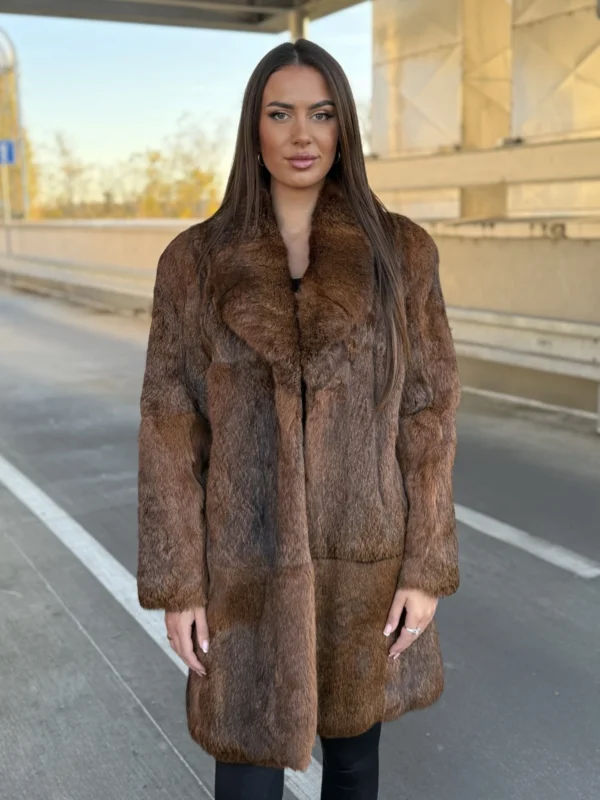 Dámský kožich z pravého králíka vel 46 – Kožešnictví Hlinsko v Čechách