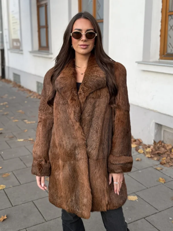 Dámský kožich z pravého králíka vel 44 – Kožešnictví Hlinsko v Čechách