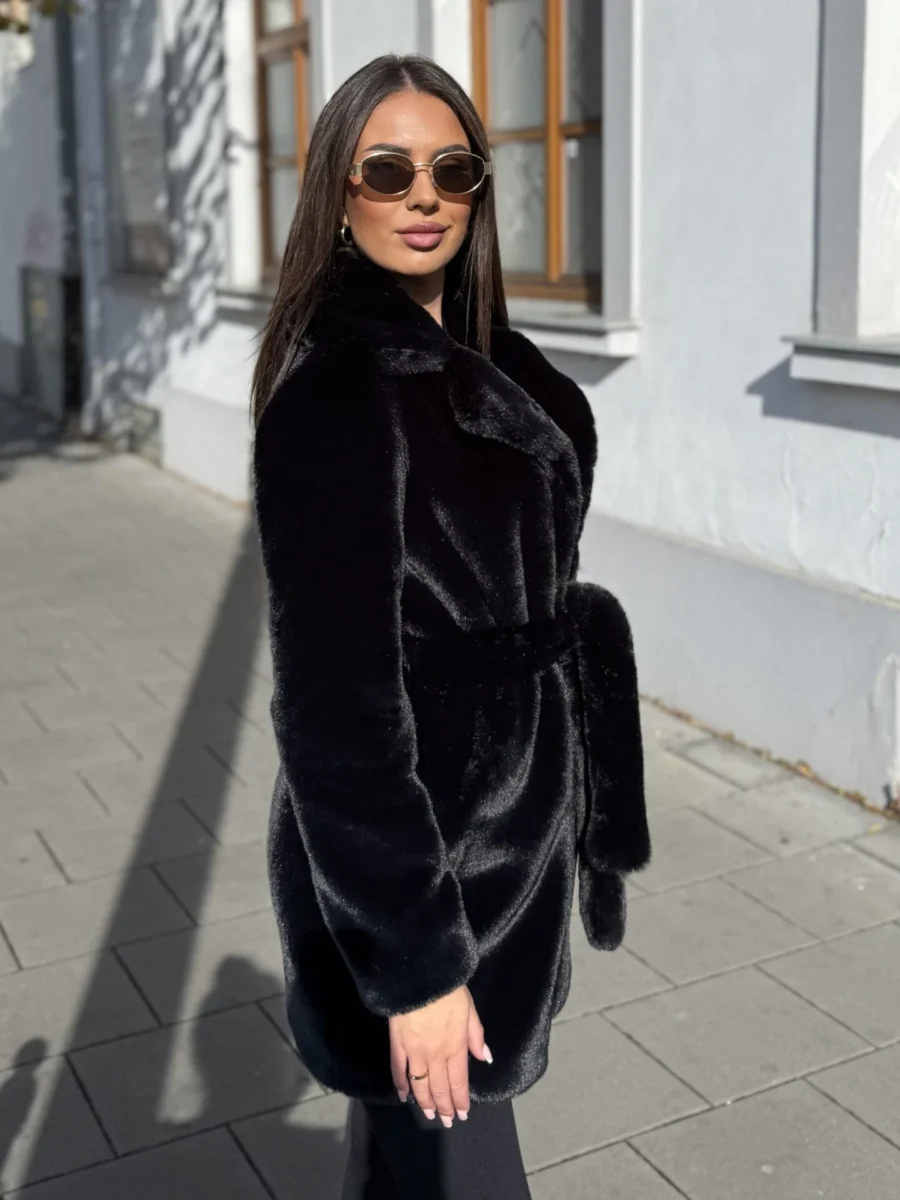 Marthine - střední kožich černý - Obrázek 3