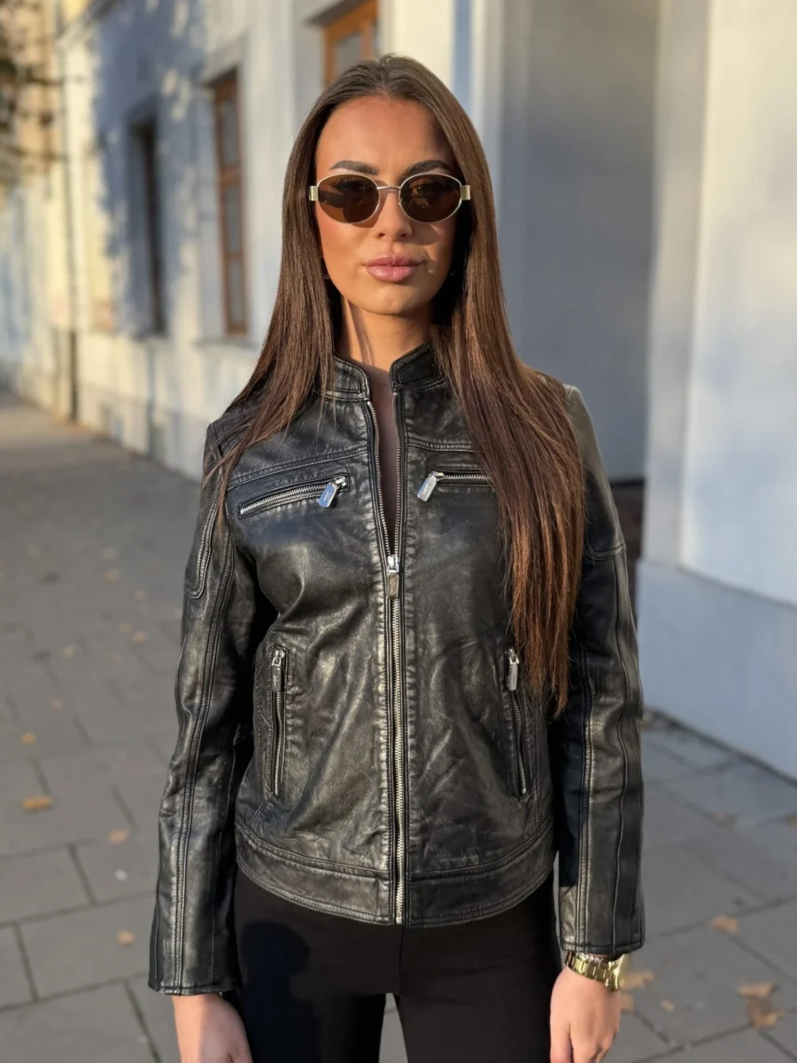 Avanzo Supersport Stripes Black Vintage- Dámská sportovní bunda černá