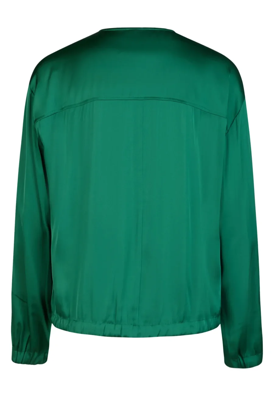 Montmarte Blouse - dámská saténová halenka zelená Marc Aurel - Obrázek 5