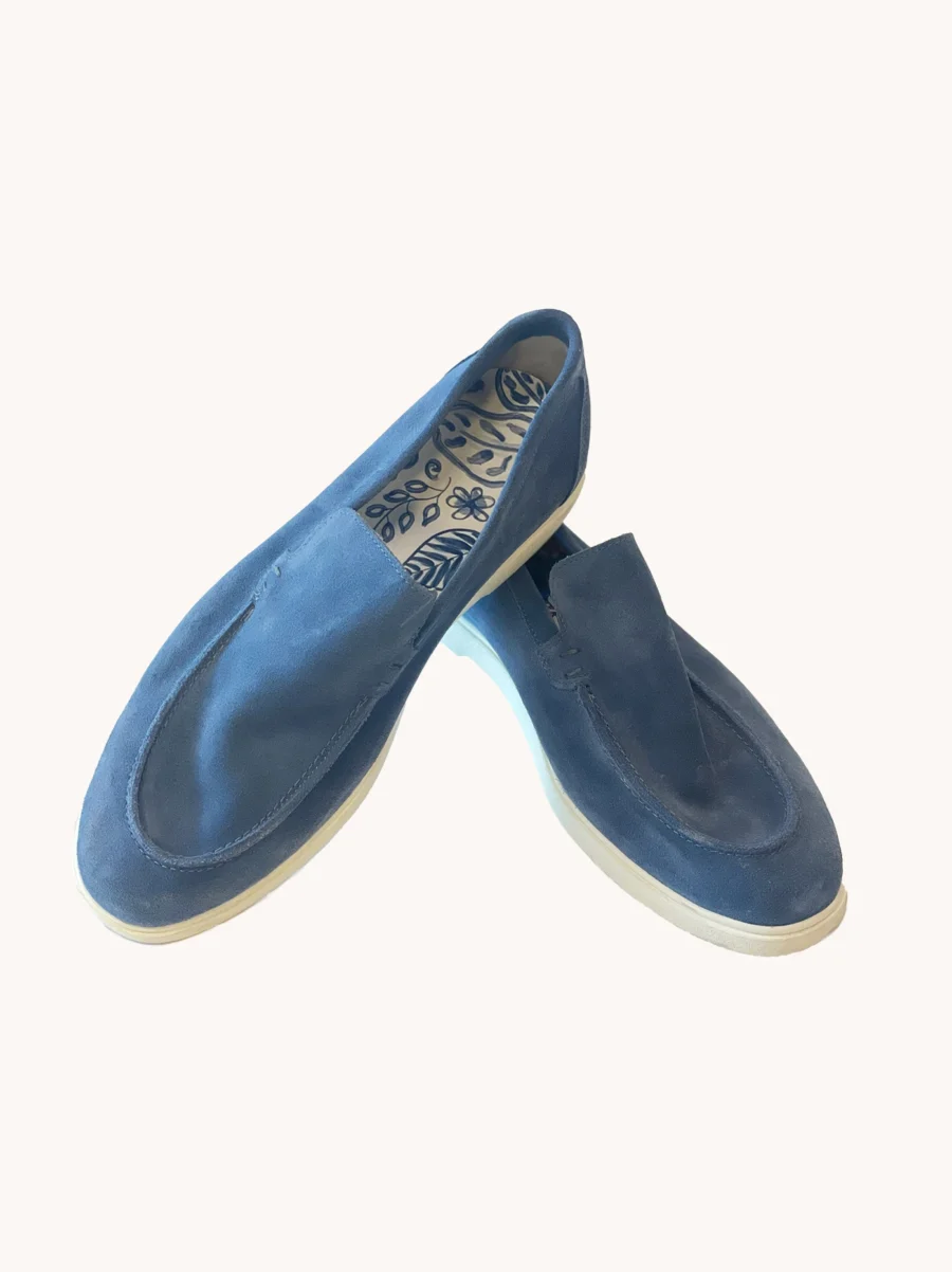 semiš boty loafer