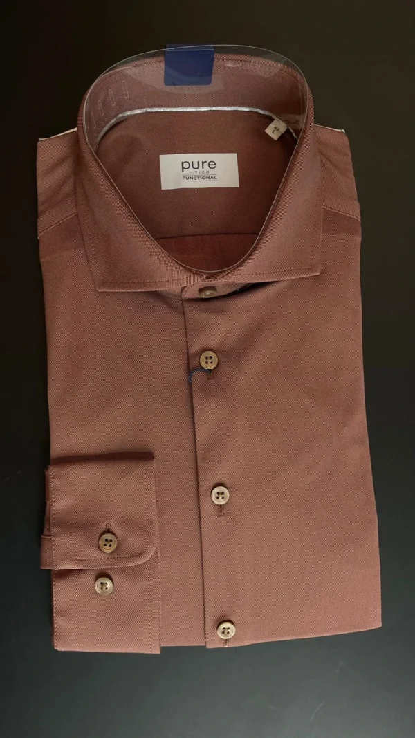 Pure Toronto brown – Pánská Funkční Košile vzor Toronto