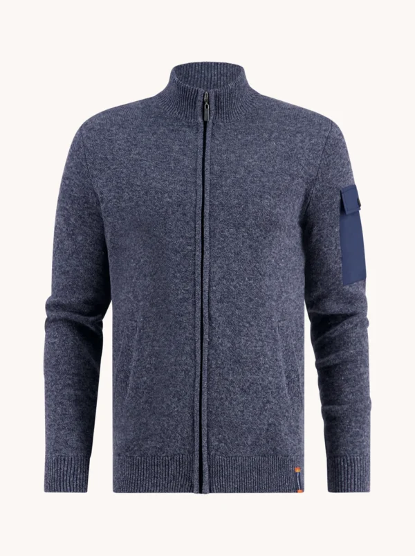 svetr melange blue