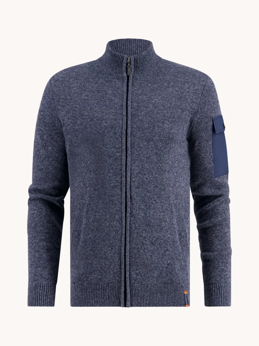 svetr melange blue